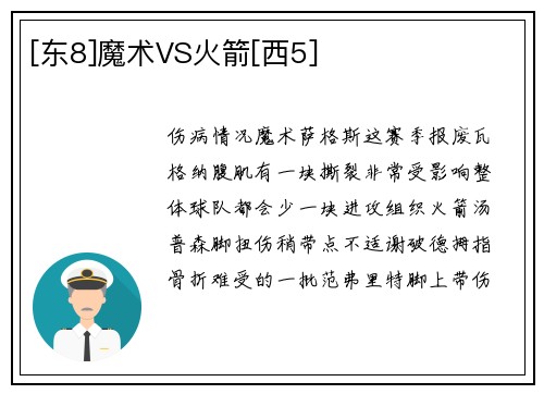[东8]魔术VS火箭[西5]